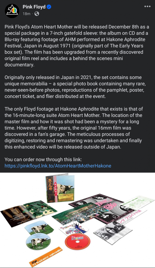 Pink Floyd - Box CD + Bluray Atom Heart Mother Hakone Aphrodite